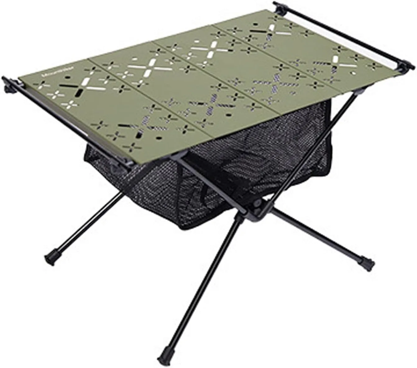 Outdoor Camping Mesh Pocket Table,Outdoor Camping Aluminium Table,Lightweight Portable Folding Table,Lightweight Design Portable,Ideal for Camping,Hiking,Beach,Picnics,Backyard(Green)