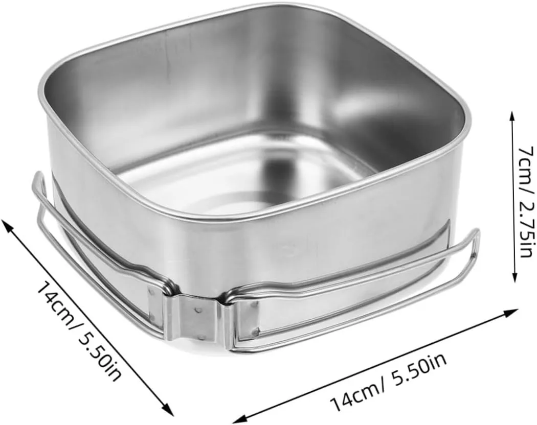Outdoor Camping Tableware Cookware Camping Cooker Portable Picnic Cooking Pot Silver Stainless Steel