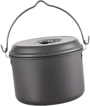 Outdoor Cooking Pot Portable Camping Accessories Non-Stick Camping Pot for Family Hiking Trips