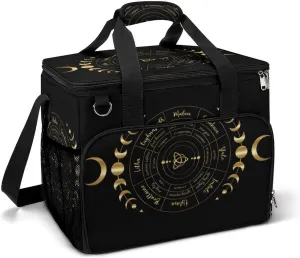 Pagan Wheel of The Year Cooler Bag, Collapsible Soft Sided, Large Leakproof Camping Cooler, Portable Travel Cooler for Camping, Road Trips