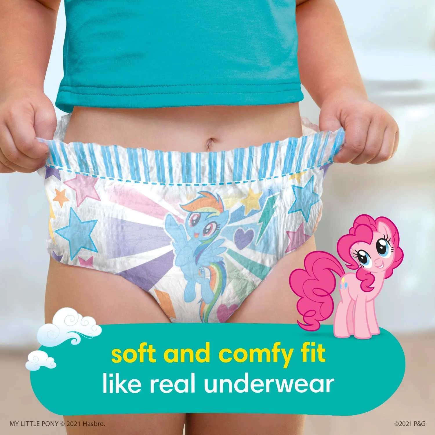 Pampers Easy Ups Pull On Training Underwear Girls, 5T-6T, 2 Month Supply (2 x 84 Count) with Sensitive Water Based Baby Wipes 12X Multi Pack Pop-Top and Refill (1008 Count)