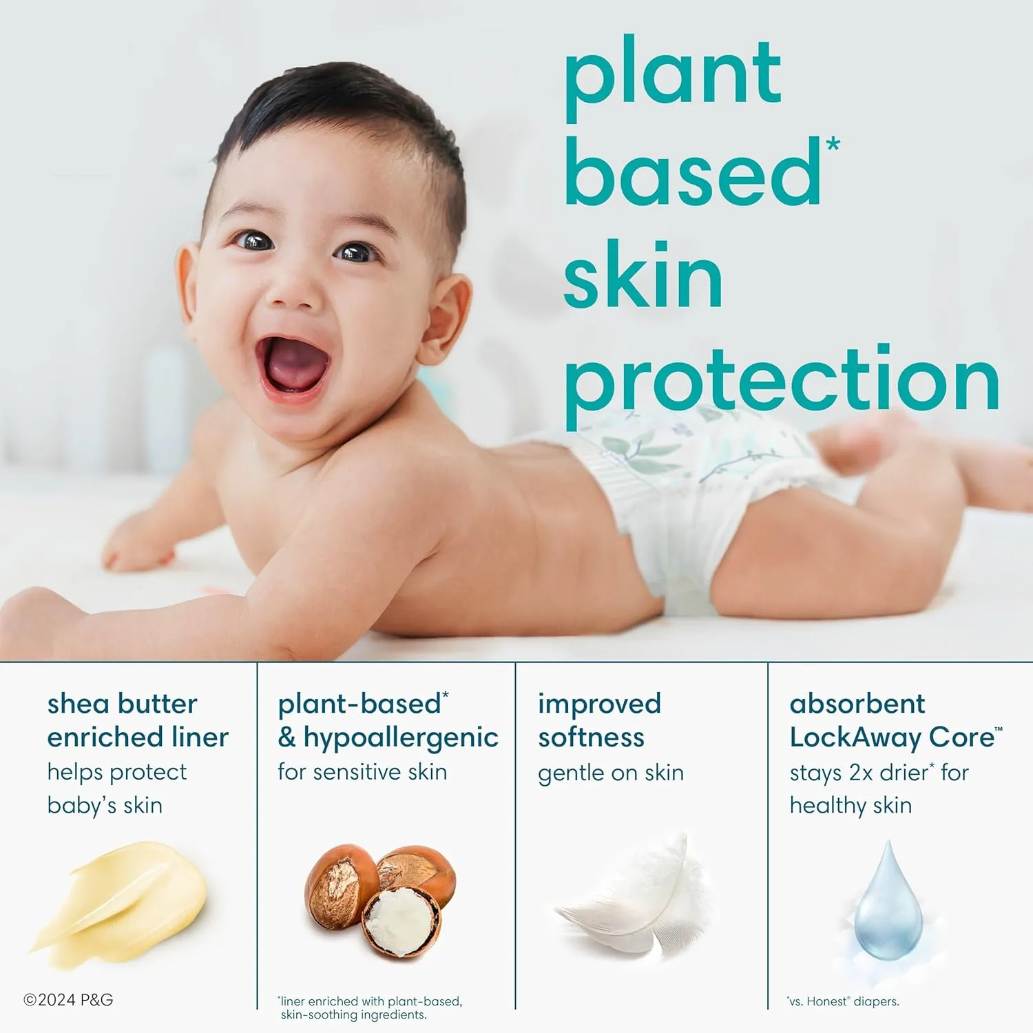Pampers Pure Protection Disposable Baby Diapers Size 3, 168 Count with Aqua Pure Baby Wipes, 6X Pop-Top Packs (336 Count)