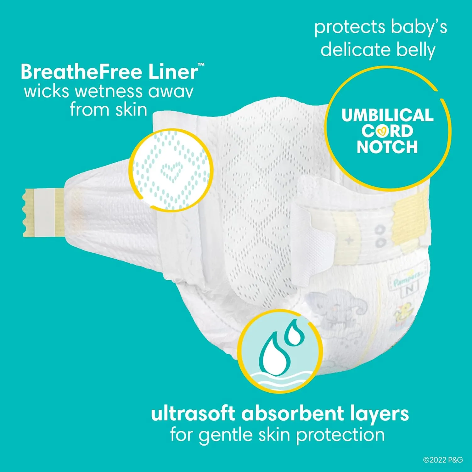 Pampers Swaddlers Disposable Baby Diapers Size 3, 2 Month Supply (2 x 168 Count) with Sensitive Water Based Baby Wipes 12X Multi Pack Pop-Top and Refill (1008 Count)