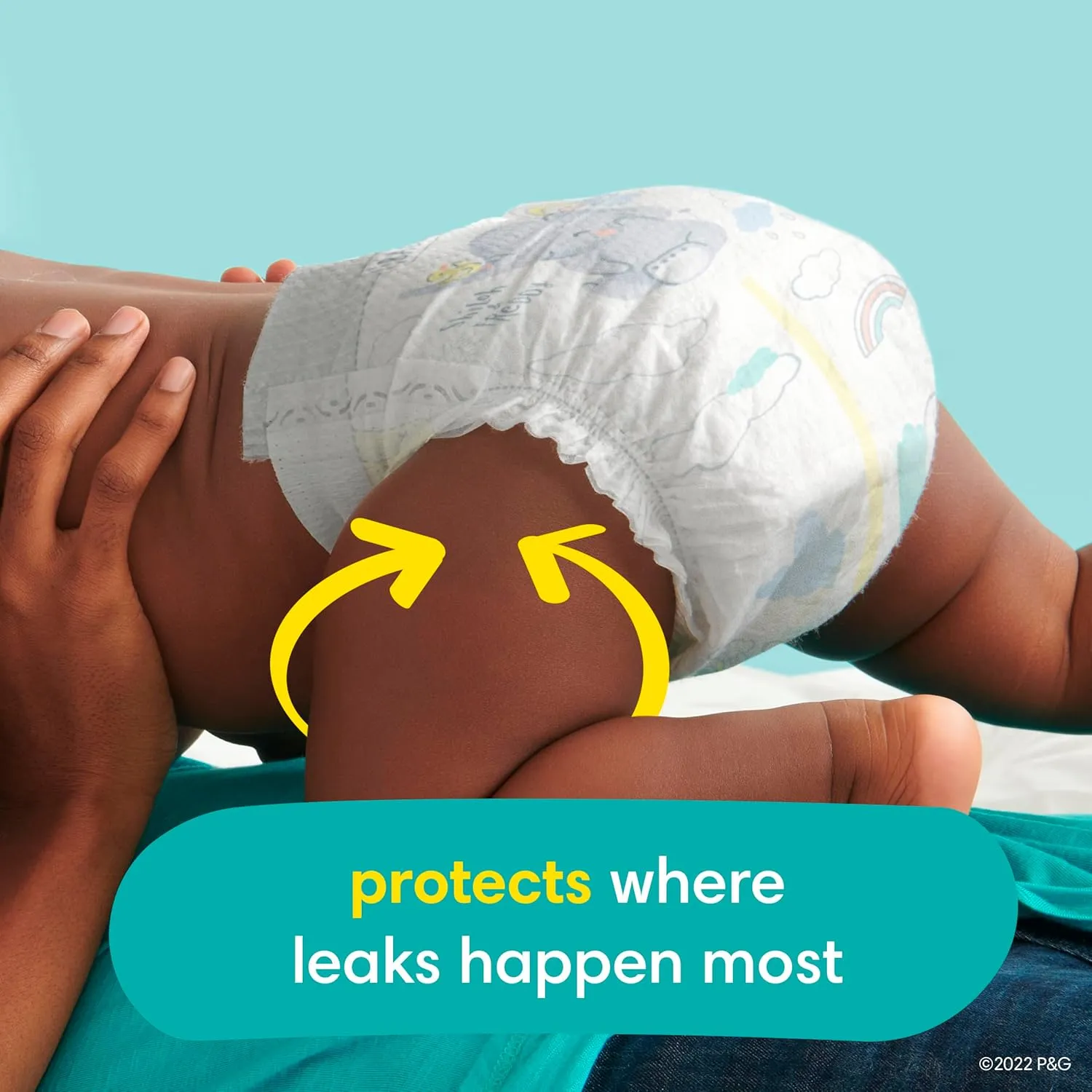 Pampers Swaddlers Disposable Baby Diapers Size 3, 2 Month Supply (2 x 168 Count) with Sensitive Water Based Baby Wipes 12X Multi Pack Pop-Top and Refill (1008 Count)