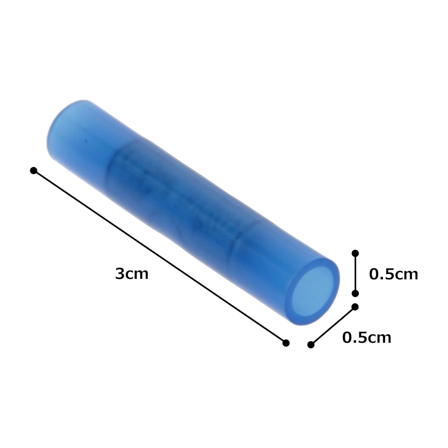 Panduit BSN14-C Butt Splice, Nylon Insulated, 16 - 14 AWG Wire Range, 1.15-Inch Length, Blue (100-Pack)