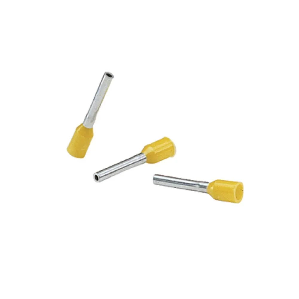 Panduit FSD77-12-D Insulated Ferrule, Single Wire, 18 AWG (1.0mm²), 0.47-Inch Pin Length, Red DIN End Sleeve (500-Pack)