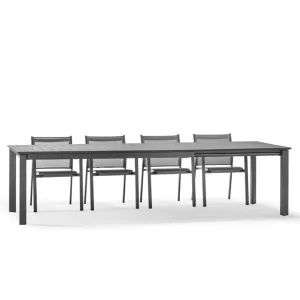 Panera 160 Extendable Outdoor Dining Table – Modern Italian Aluminium Design