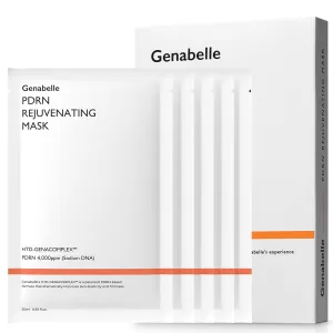 PDRN Rejuvenating Mask Sheet - Lightweight Glass Skin & Toning Mask Sheet with PDRN, Niacinamide, Hyaluronic Acid, To Deeply Hydrate, Cool, and Visibly Plump the Skin, 0.84 fl oz* 5ea