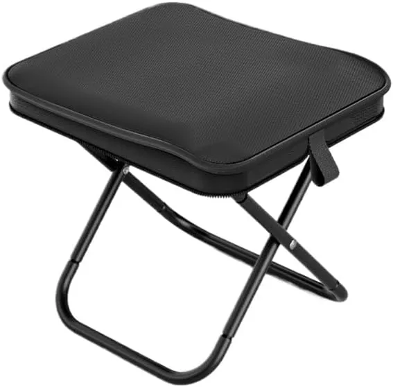 Pencil Case Folding Stool Fishing Chair Portable Outdoor Mazar Camping Subway (Black)