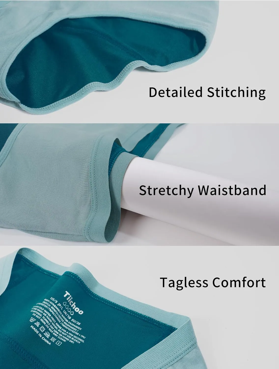 Period Underwear for Women Heavy Flow Soft Menstrual Panties Teens Ladies Leakproof Incontinence 5 Pack