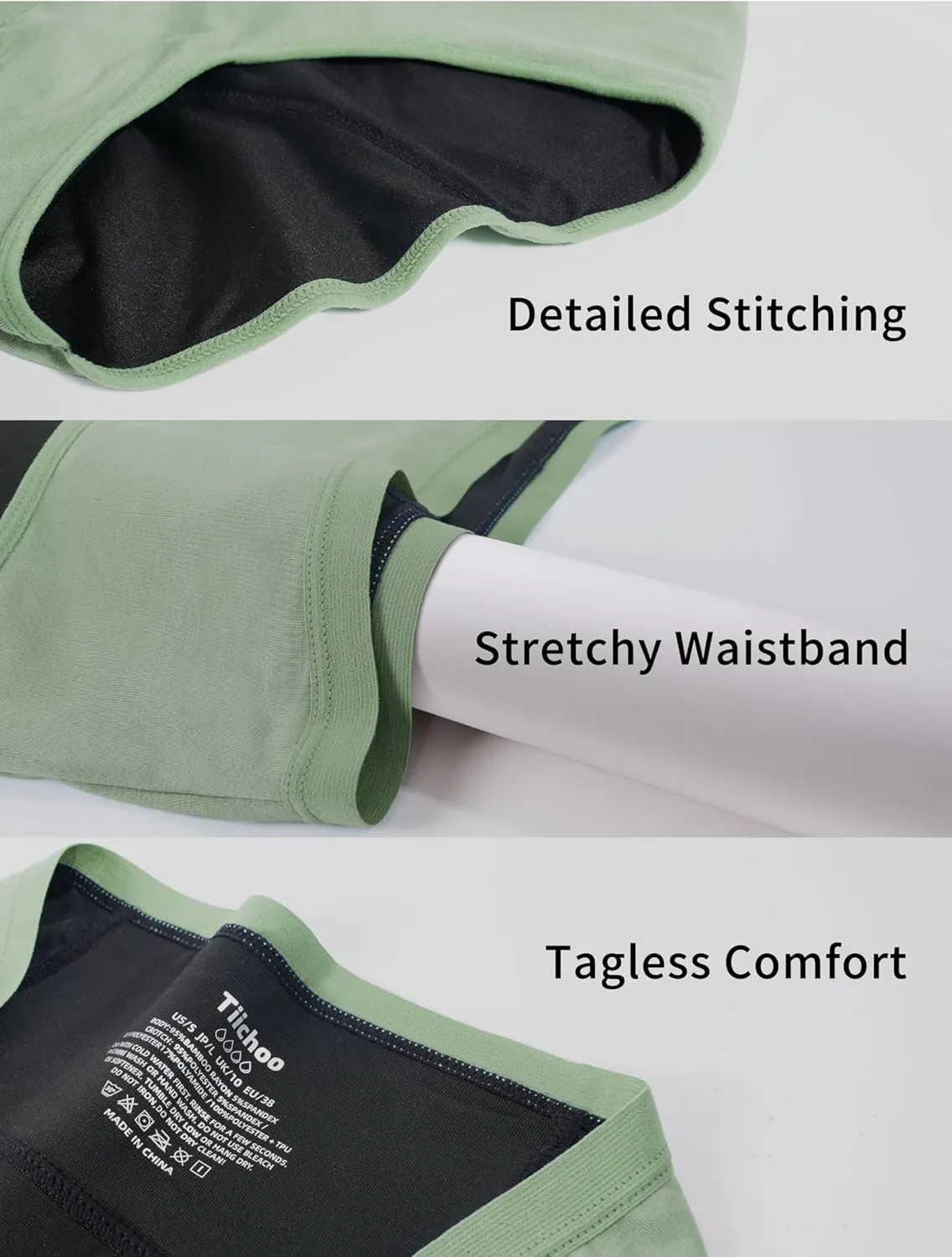 Period Underwear for Women Heavy Flow Soft Menstrual Panties Teens Ladies Leakproof Incontinence 5 Pack