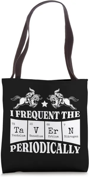 Periodic Table Knight Tavern Medieval Chemistry Science Tote Bag