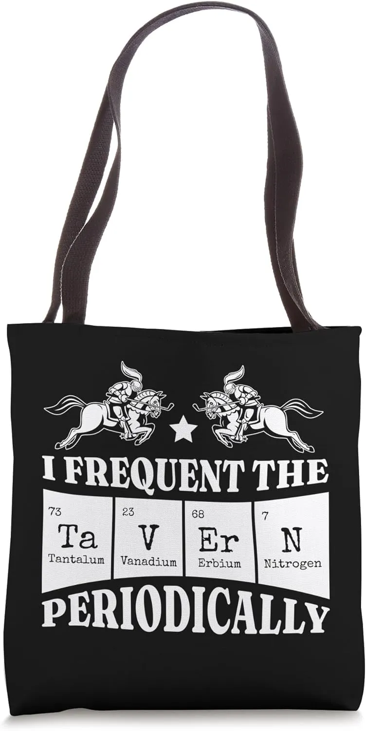 Periodic Table Knight Tavern Medieval Chemistry Science Tote Bag