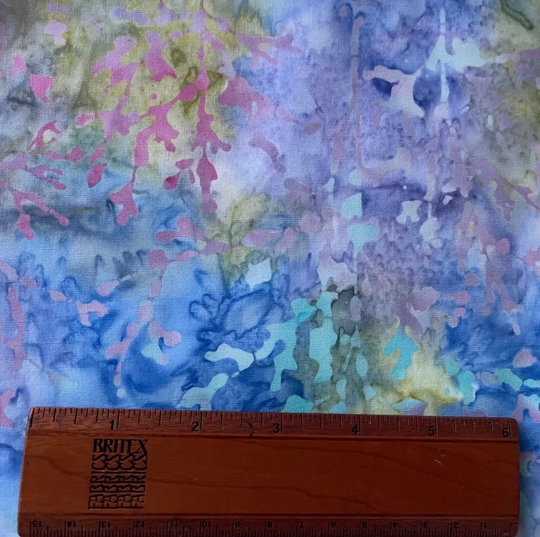 Periwinkle & Cobalt Splash Cotton Batik (Made in Indonesia)