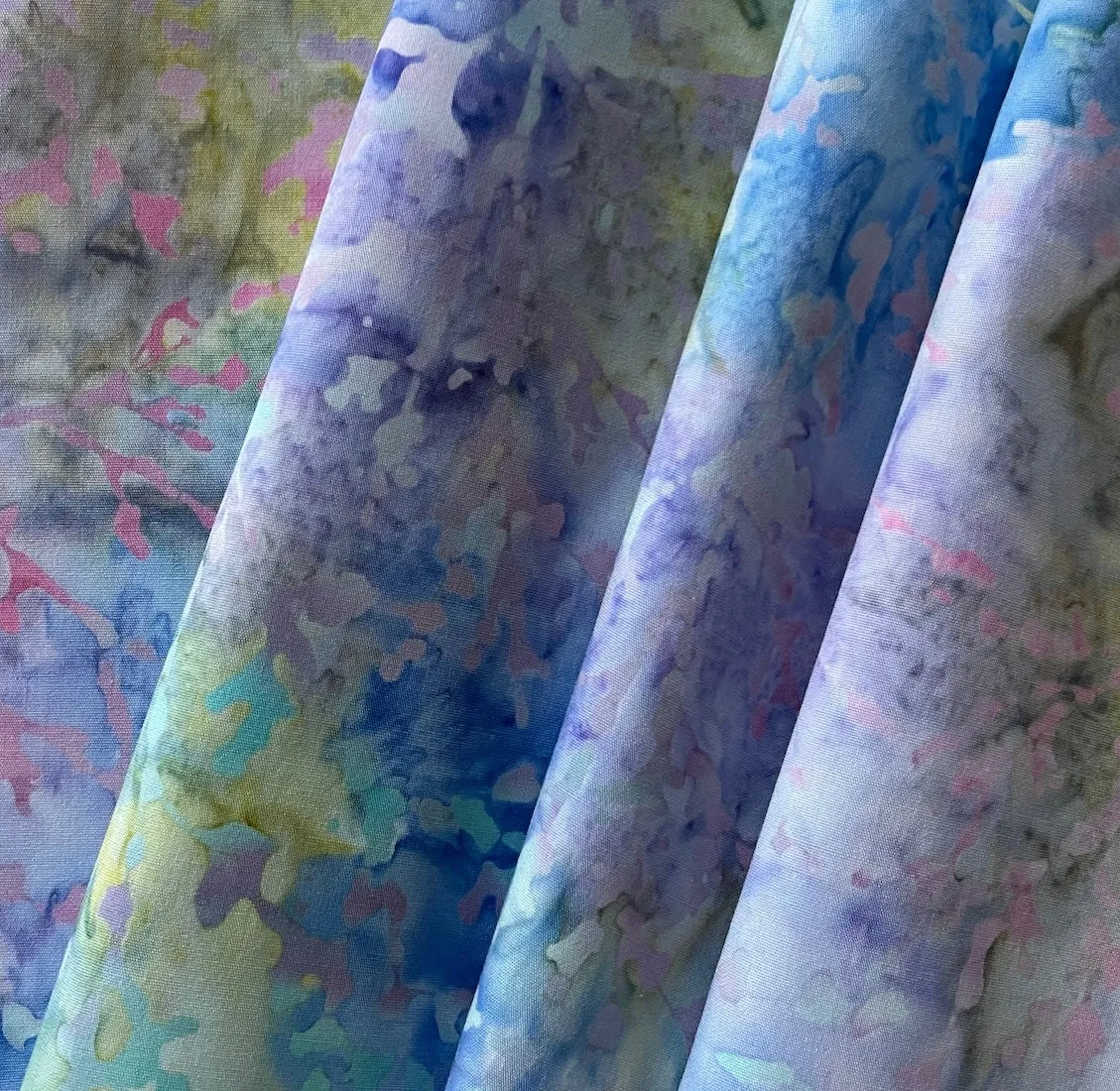 Periwinkle & Cobalt Splash Cotton Batik (Made in Indonesia)