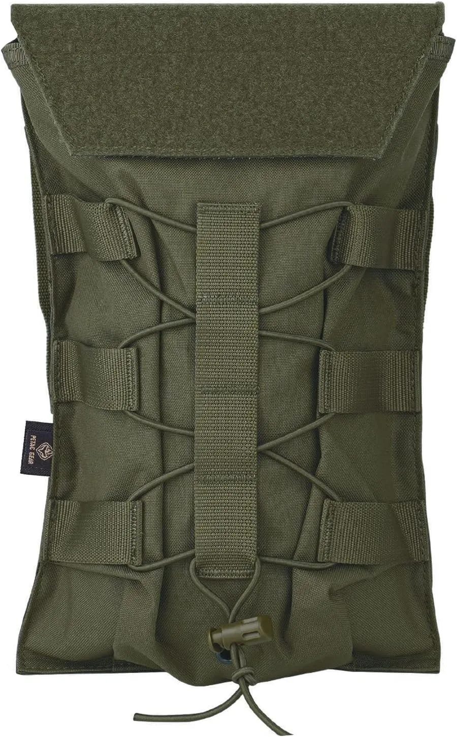 PETAC GEAR 1.5L / 3L Tactical Hydration Pack，Molle Carrier Pouch for 50 oz /100 oz Hydration Bladder Daypack Water Backpack.