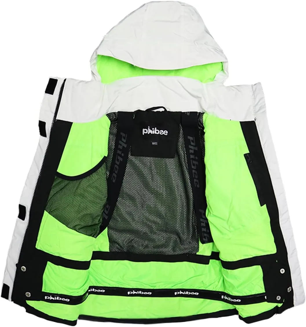 PHIBEE Big Boys' Waterproof Breathable Outdoor Warm Snowboard Ski Jacket
