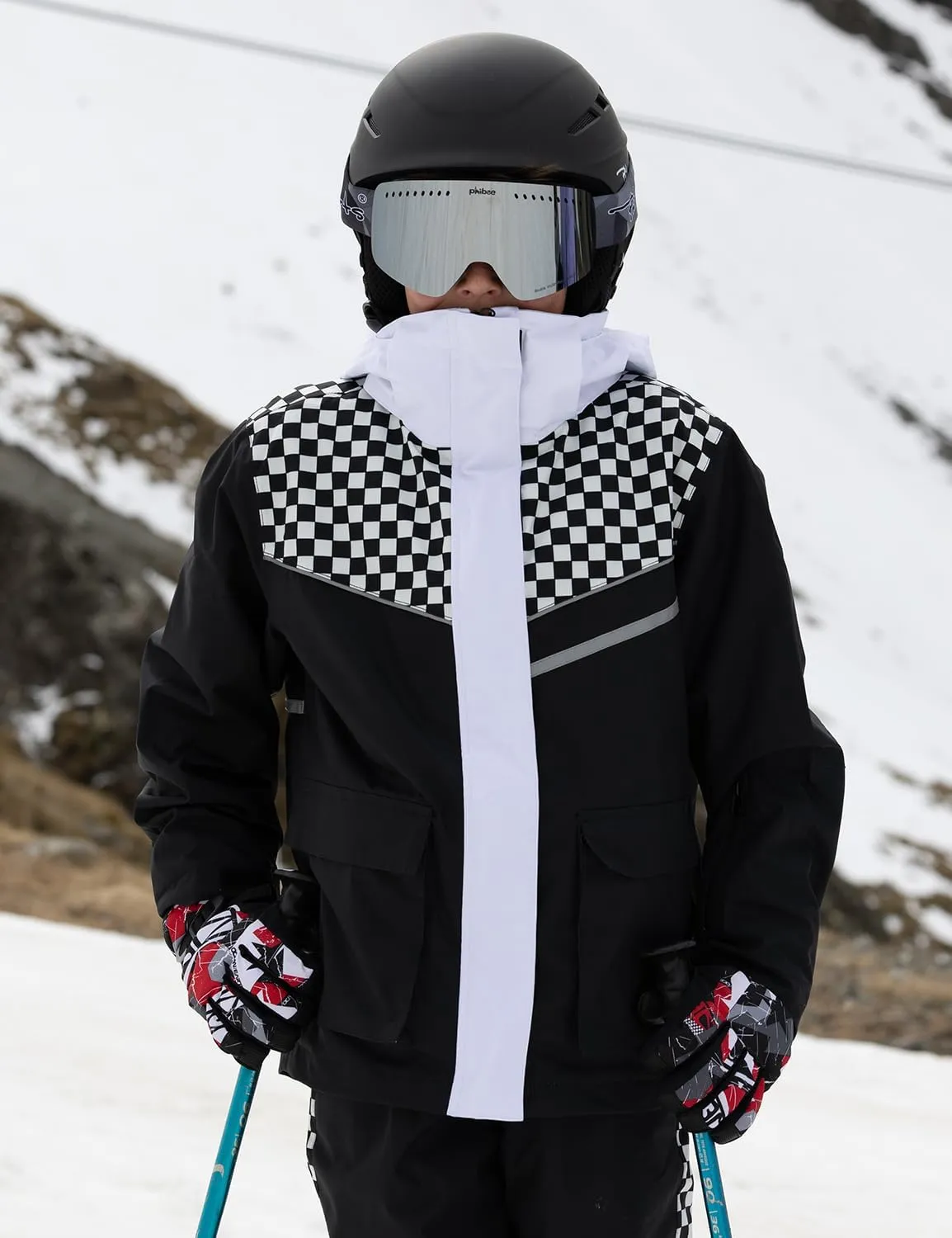 PHIBEE Big Boys' Waterproof Breathable Outdoor Warm Snowboard Ski Jacket
