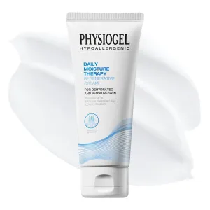 PHYSIOGEL Facial Moisturizer, Provides 120-hour Lasting Hydration Korean Skin care, Fragrance Free, Strengthens Skin Barrier, Lightweight Cream for Sensitive Skin, Ceramide, Squalane, 3.38 fl.oz