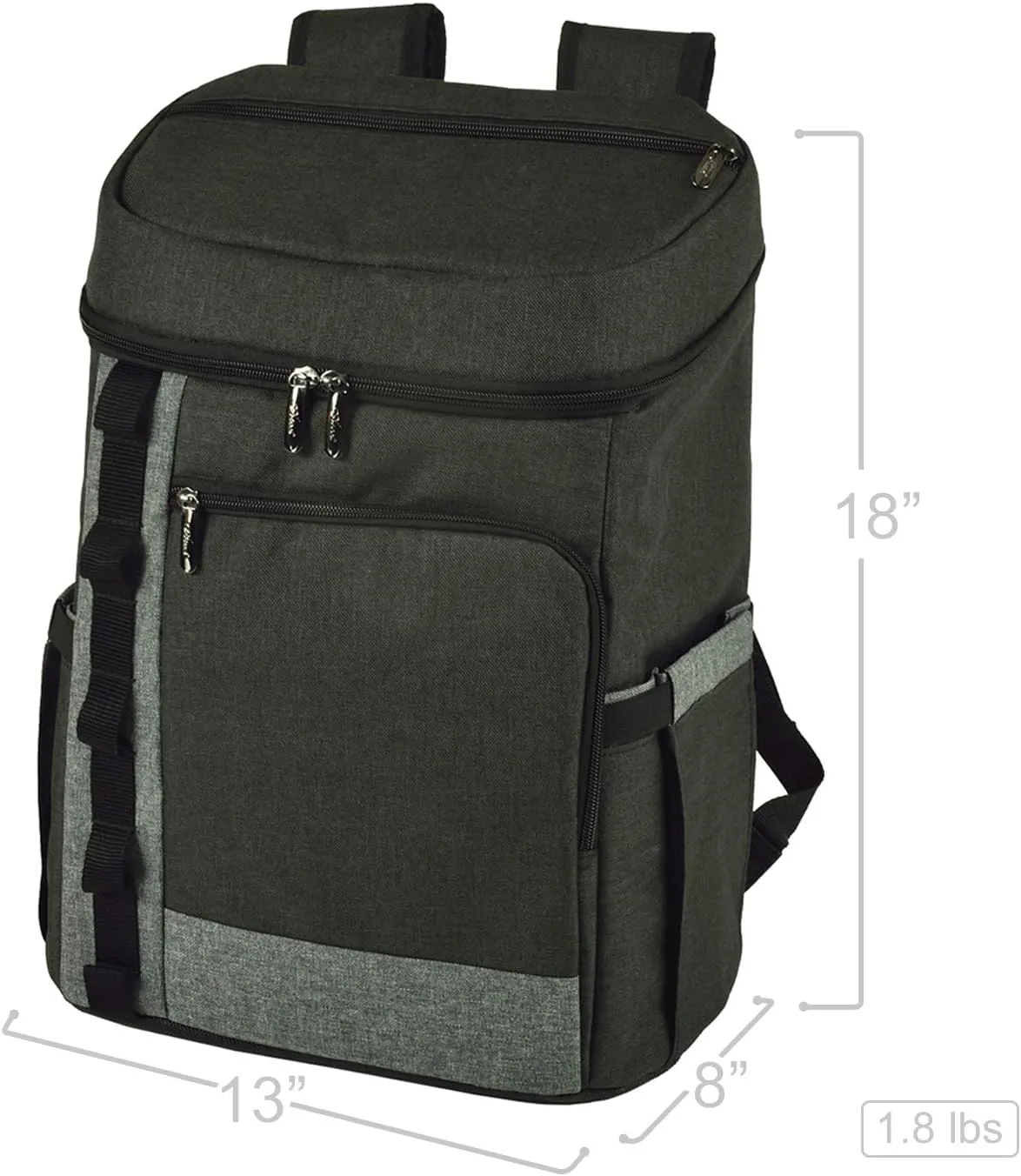 Picnic at Ascot Cooler Backpack- Large 30 Can Capacity- Lightweight Insulated & Leak-Proof for Men & Women- Camping, Hiking, Beach, Park or Day Trips