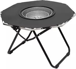 Picnic Grill Table Folding Camping Table Outdoor Camping Cook Station with Storage Carrying Bag Aluminum Cook Station for Indoor,Outdoor,Beach,Backyard, BBQ, Party, Patio