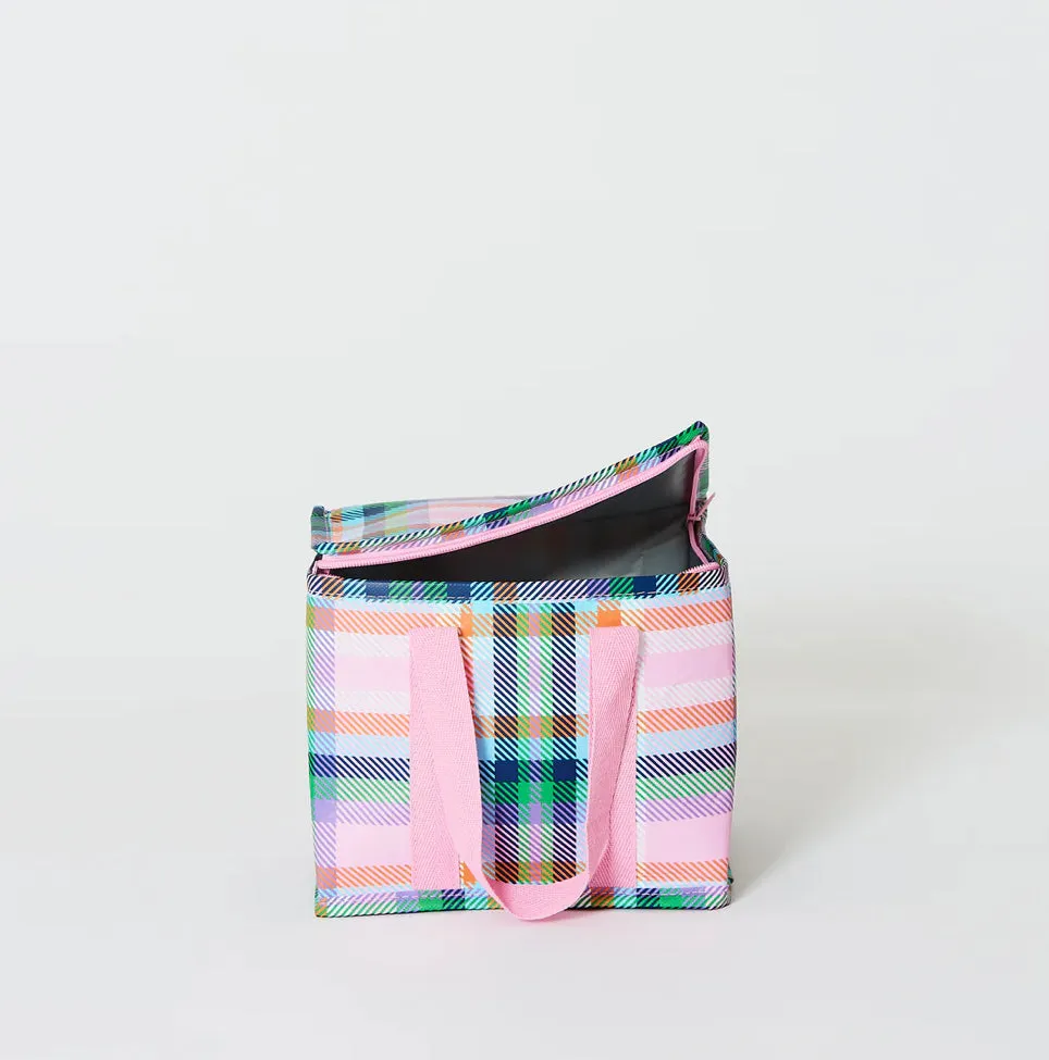 Plaid Mini Insulated Tote