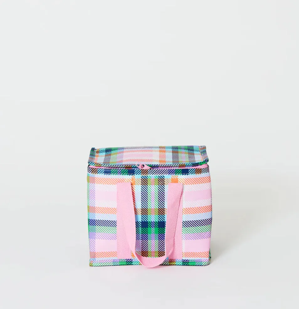 Plaid Mini Insulated Tote