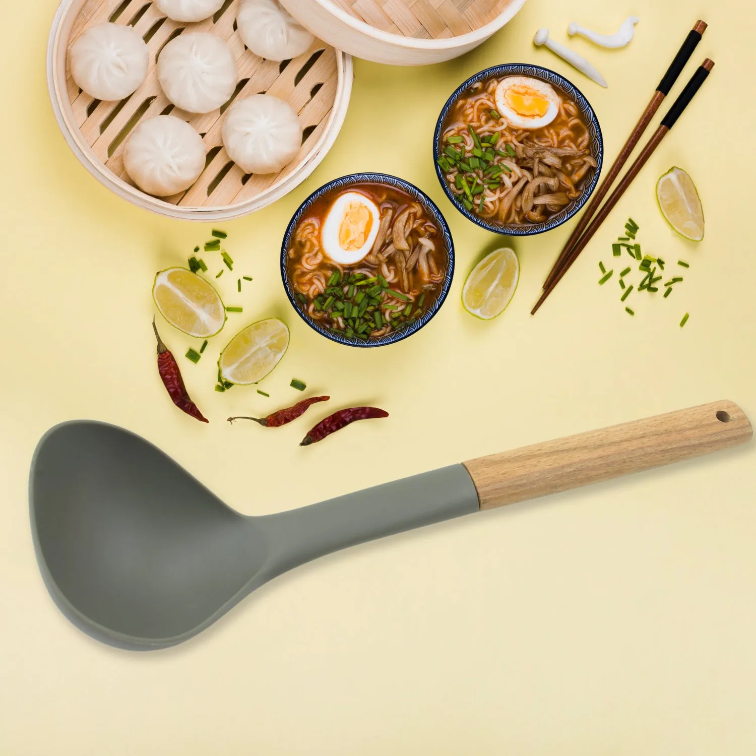 Plastic Soup Spoon, Non-Stick, Heat Resistant, BPA-Free
