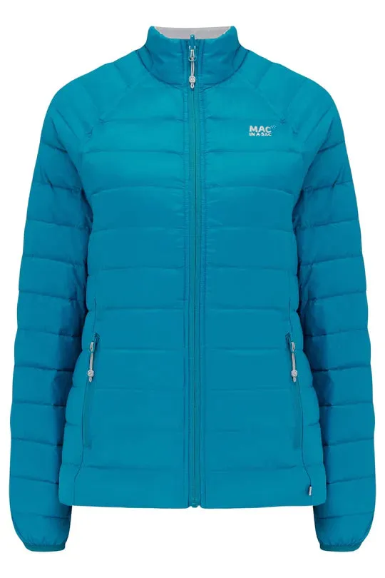 Polar Ladies Reversible Down Jacket - Petrol Soft Grey