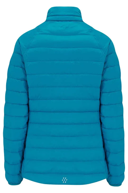 Polar Ladies Reversible Down Jacket - Petrol Soft Grey