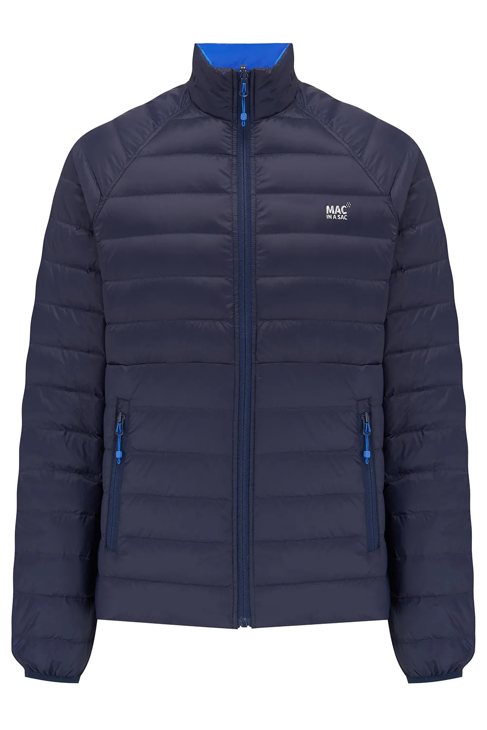 Polar Mens Reversible Down Jacket - Navy Saxe Blue