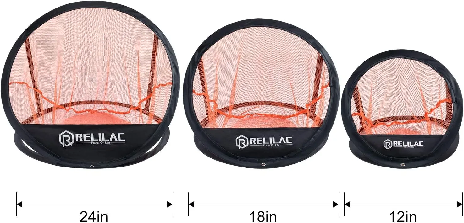 Pop Up Golf Chipping Practice Net Set - Indoor/Outdoor Golfing Target Accessories for Golf Practice - Improve Your Short Game - Great Gifts for Men, Dad, Mom, Husband, Women, Kid, Golfers