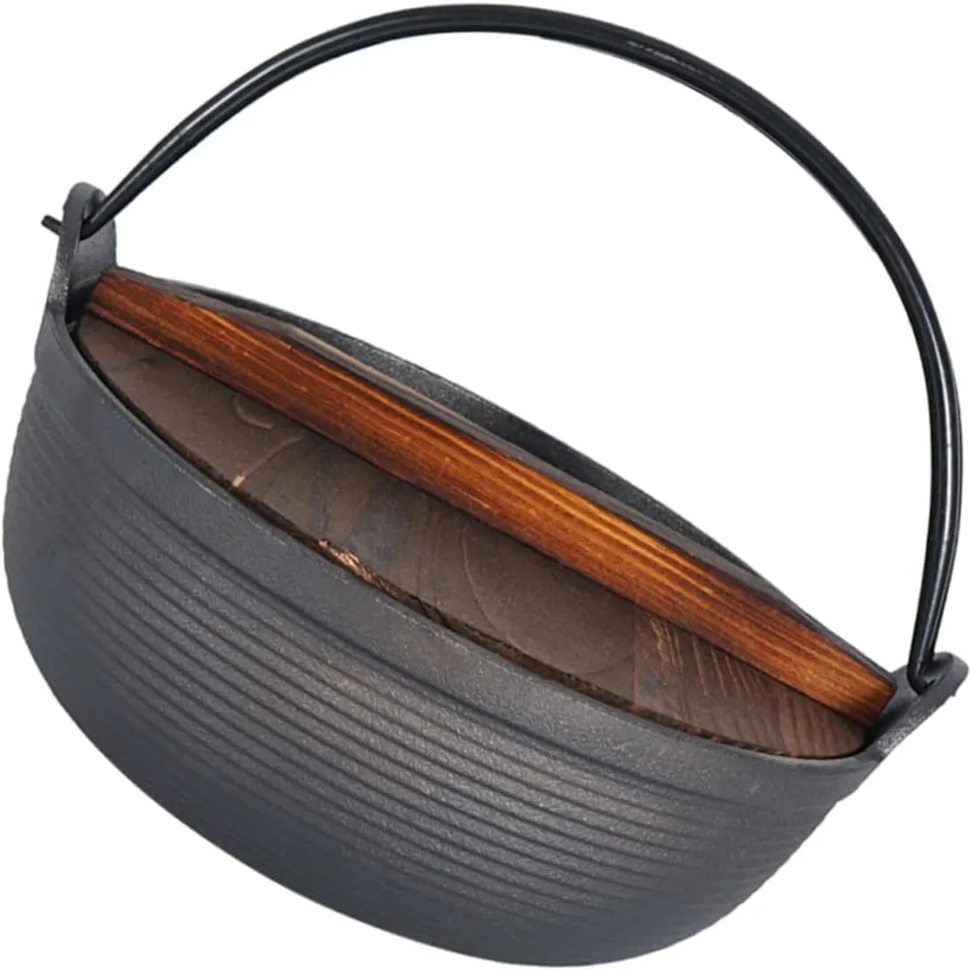 POPETPOP Outdoor Saucepan Cast Iron Soup Pot Cooking Pot Quality Material Sturdy Dutch Oven