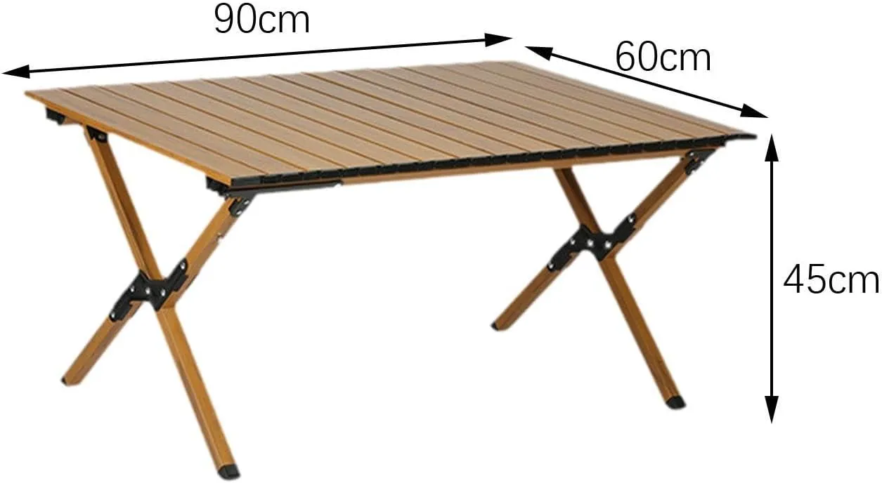 Portable Aluminum Camping Table Lightweight Foldable Outdoor Dining Table for Picnics and BBQs