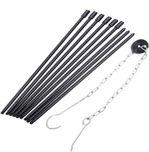 Portable Camping Cookware Holder 3 Section Camping Tripod Stand Rainy Weather Soup Cooking Easy to Carry