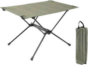 Portable Camping Table, Lightweight Folding Oxford Fabric Aluminum Table Small Compact Camp Table with Carry Bag for Indoor Outdoor Grill Picnic Fishing Travel Hiking,C