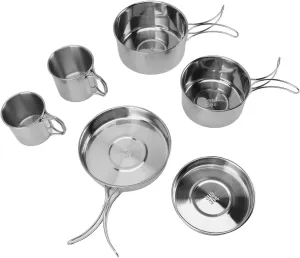 Portable Cookware Set Efficient Multifunctional Outdoor Cooking 6PCS