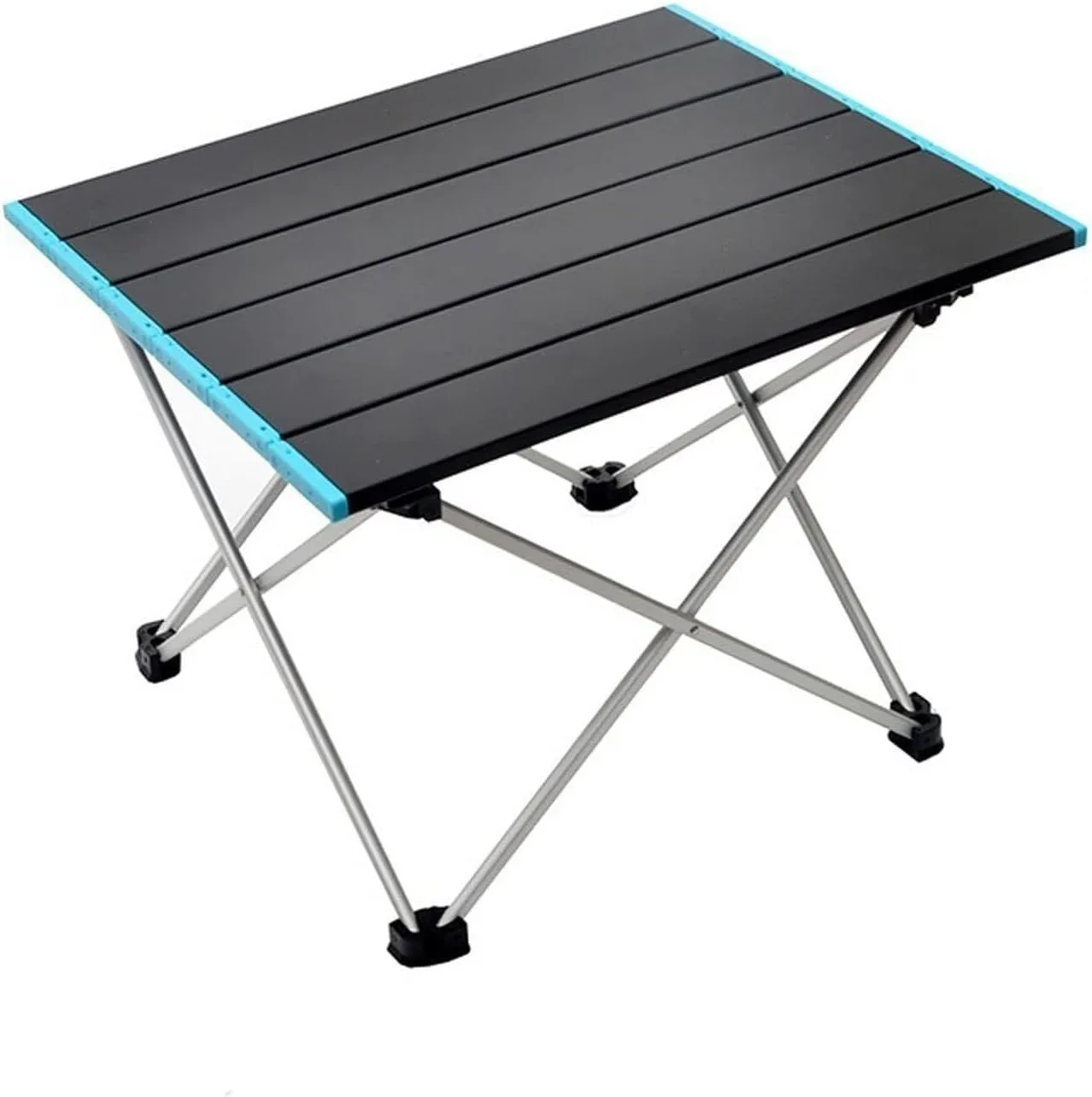 Portable Folding Camping Table, Lightweight Aluminum Alloy Picnic Desk for Hiking & Travel