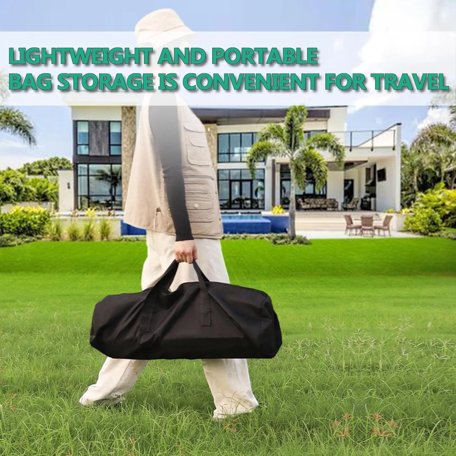 Portable Folding Camping Table, Roll-Up Aluminum Table with Carry Bag, Compact and Lightweight Design for Beach, Travel, and Outdoor Cooking Light Yellow 95×55×50cm/37×21×19.7in