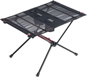 Portable Folding Picnic Table for Outdoor Camping Collapsible Roll Up Aluminum Table for Fishing Lightweight and Compact Foldable Picnic Table for Travel