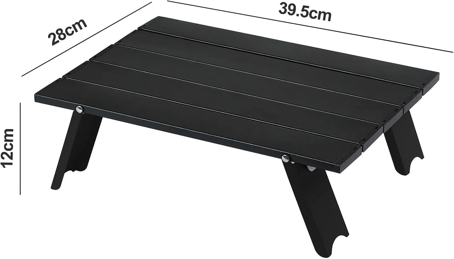 Portable Folding Table Camping Ultralight Aluminum Solid Construction Strong Load-Bearing High Stability Mini Size Collapsible