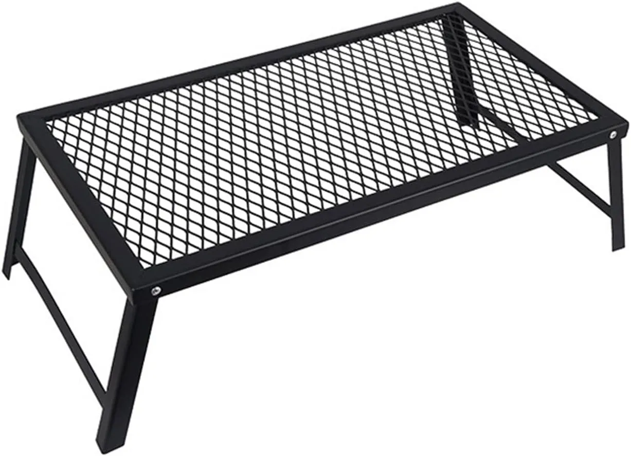 Portable Lightweight Folding Picnic Table for Outdoor Camping BBQ Waterproof Iron Desk with Net for Backpacking Durable Compact Furniture for Computer Barbecue Portable Camping Table