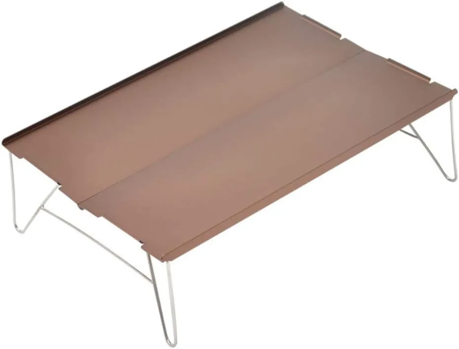 Portable Outdoor Hiking Folding Table, Aluminium Alloy Barbecue Picnic Dining Table, Durable Smooth Surface Camping Table