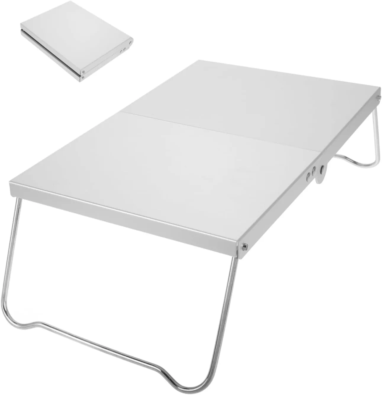 Portable Picnic Table Small Camping Table Aluminum Collapsible Heatproof Outdoor