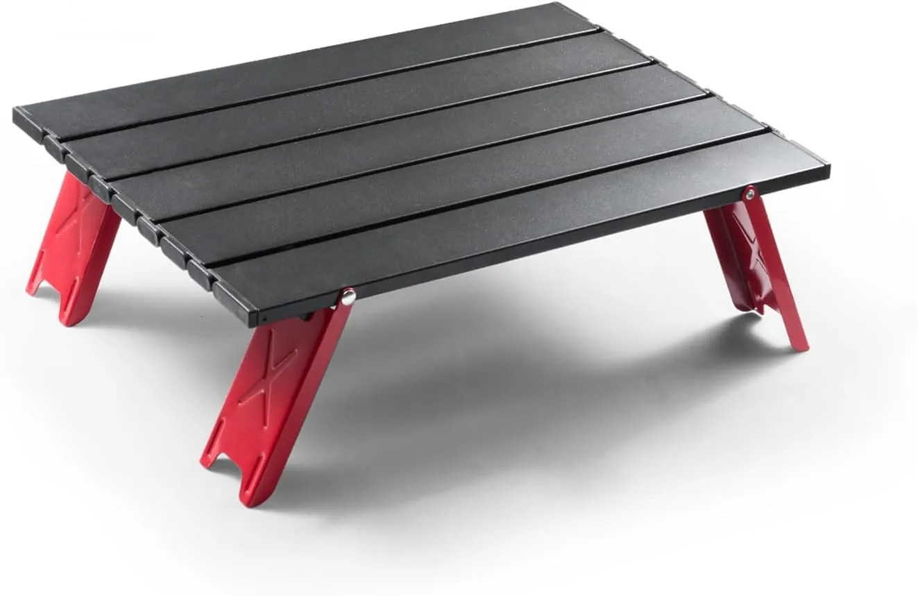Portable Tables Folding, Camping Tables That Fold up Lightweight for Hiking, Camping, with Carrying Bag(Black)
