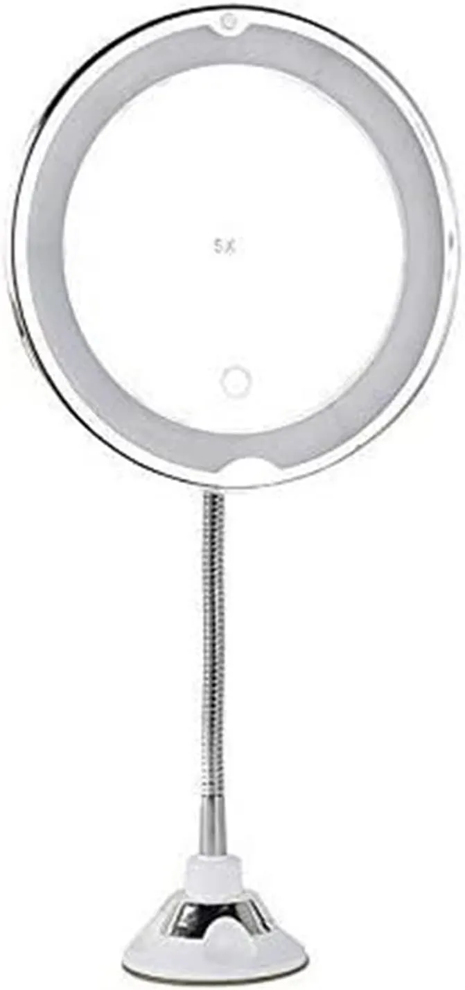 Portable Vanity Mirror, Make Up Dressing Table Mirrors with 22 LED Lights for Bedroom Table Desk Sturdy Foldable Plate