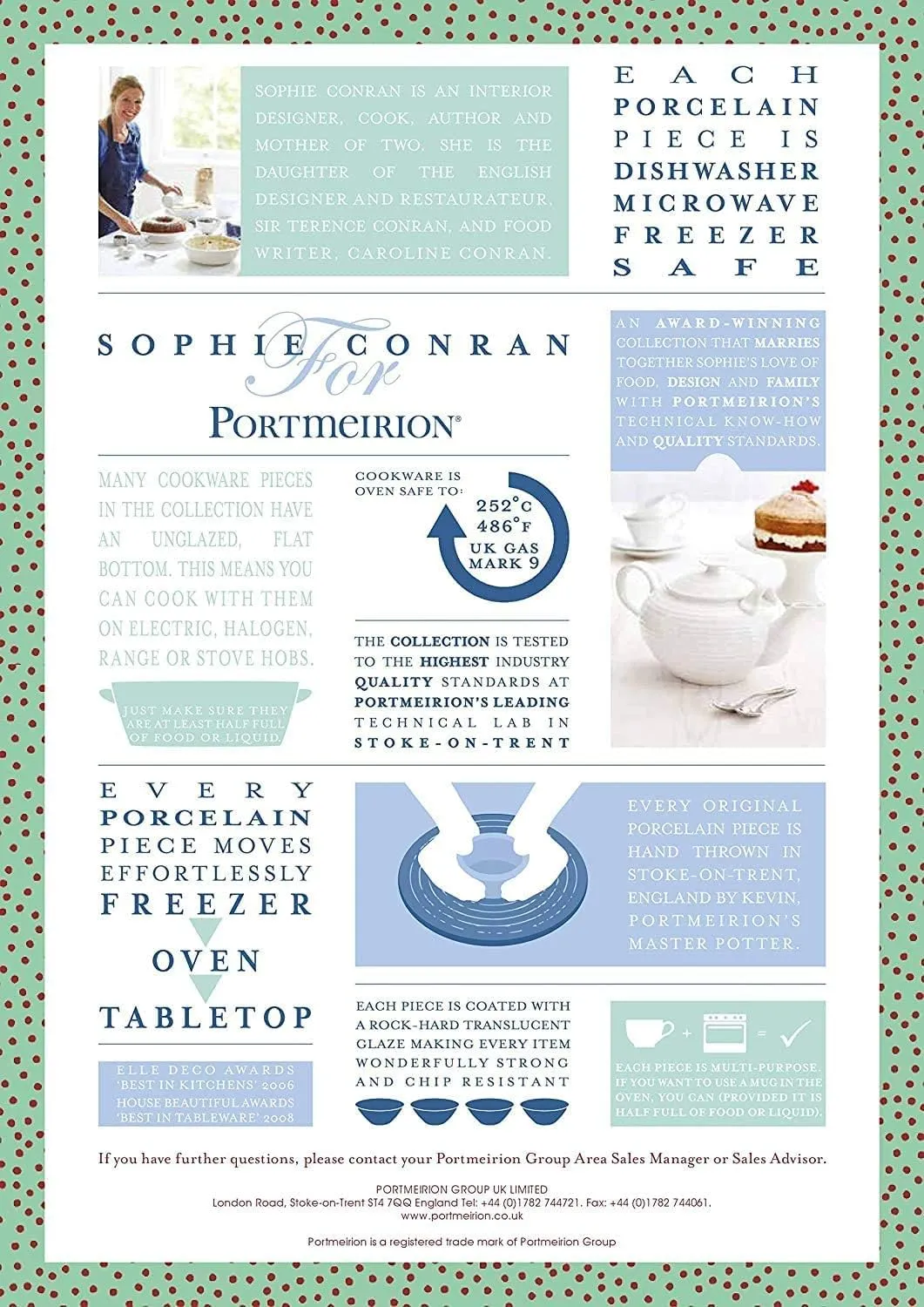 Portmeirion Sophie Conran White 4 Piece Place Setting | Dinner Plate, Salad Plate, Cereal Bowl, and Mug | Made from Porcelain | Microwave and Dishwasher Safe