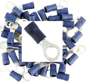 Pre Insulated Crimp Ring Terminals 5mm 50pcs