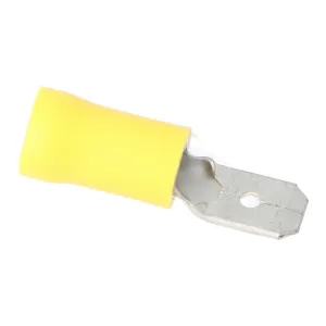 Pre Insulated Yellow Male Spade. Pack of 50
