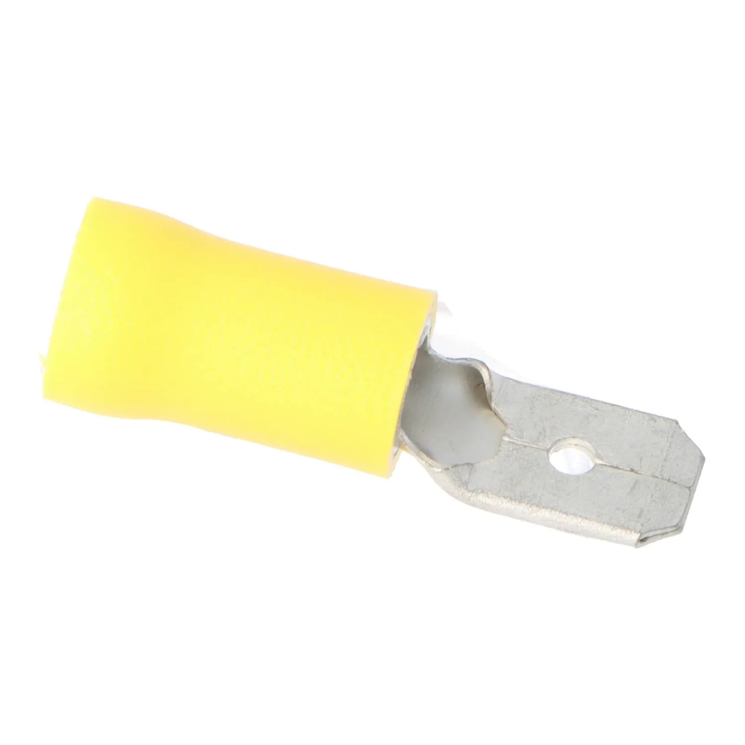 Pre Insulated Yellow Male Spade. Pack of 50